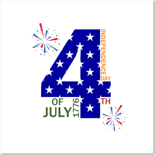 4th of july independence day Posters and Art